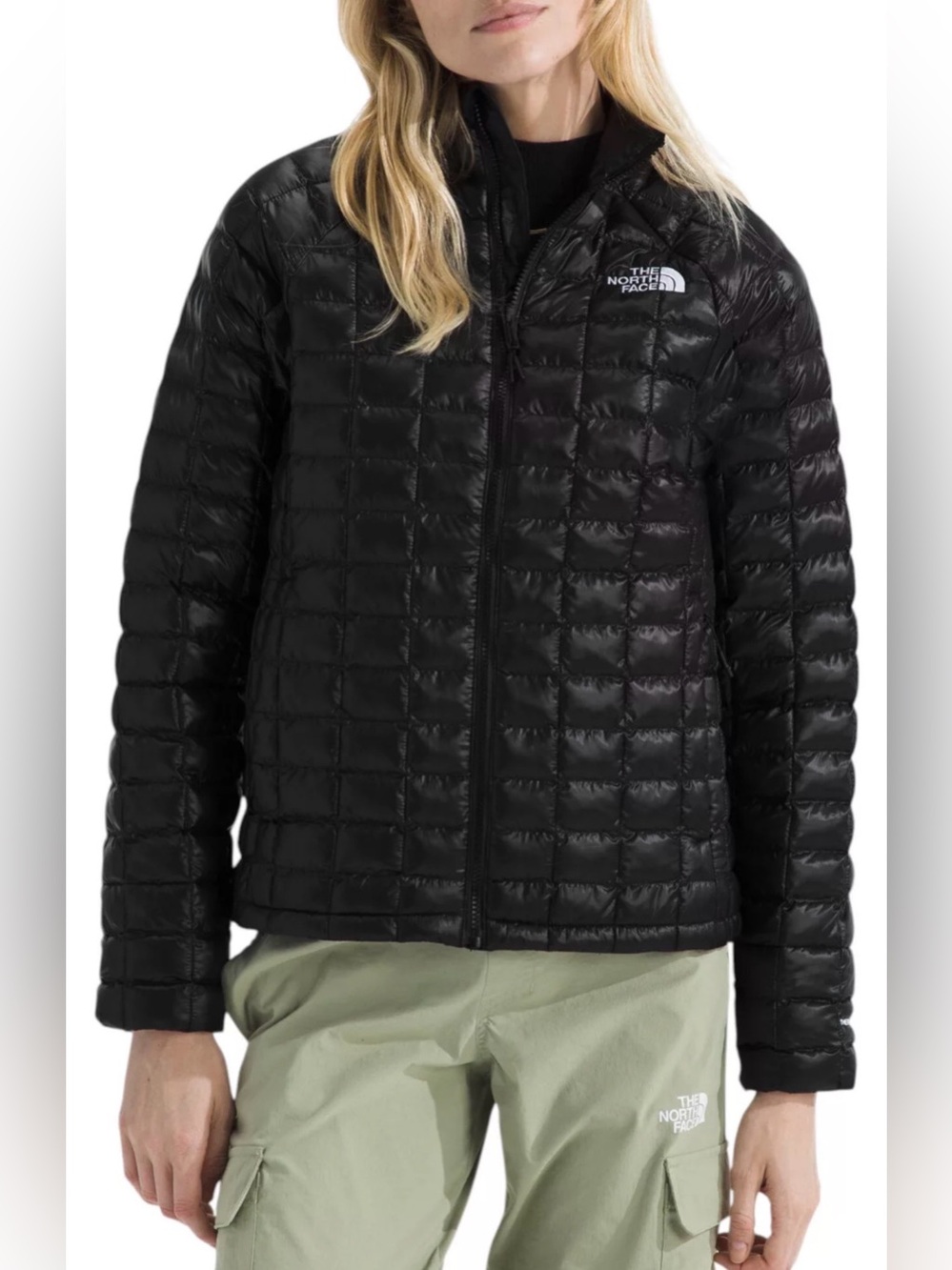The North Face ThermoBall Black Quilted Insulated Jacket Women's M